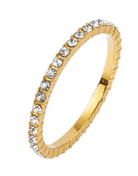 Mockberg Shiny gold-colored eternity ring