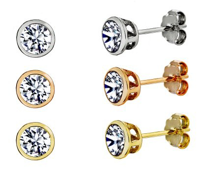 Silver Bar earrings three pairs earring set 8811