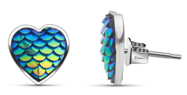 Hopeapuro shell wave earrings