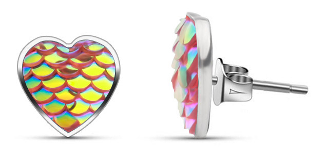 Hopeapuro shell Ariel earrings