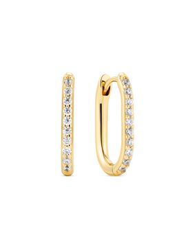 Sif Jakobs Essenza Capriana gold-plated silver earrings SJ-E2600-CZ-YG