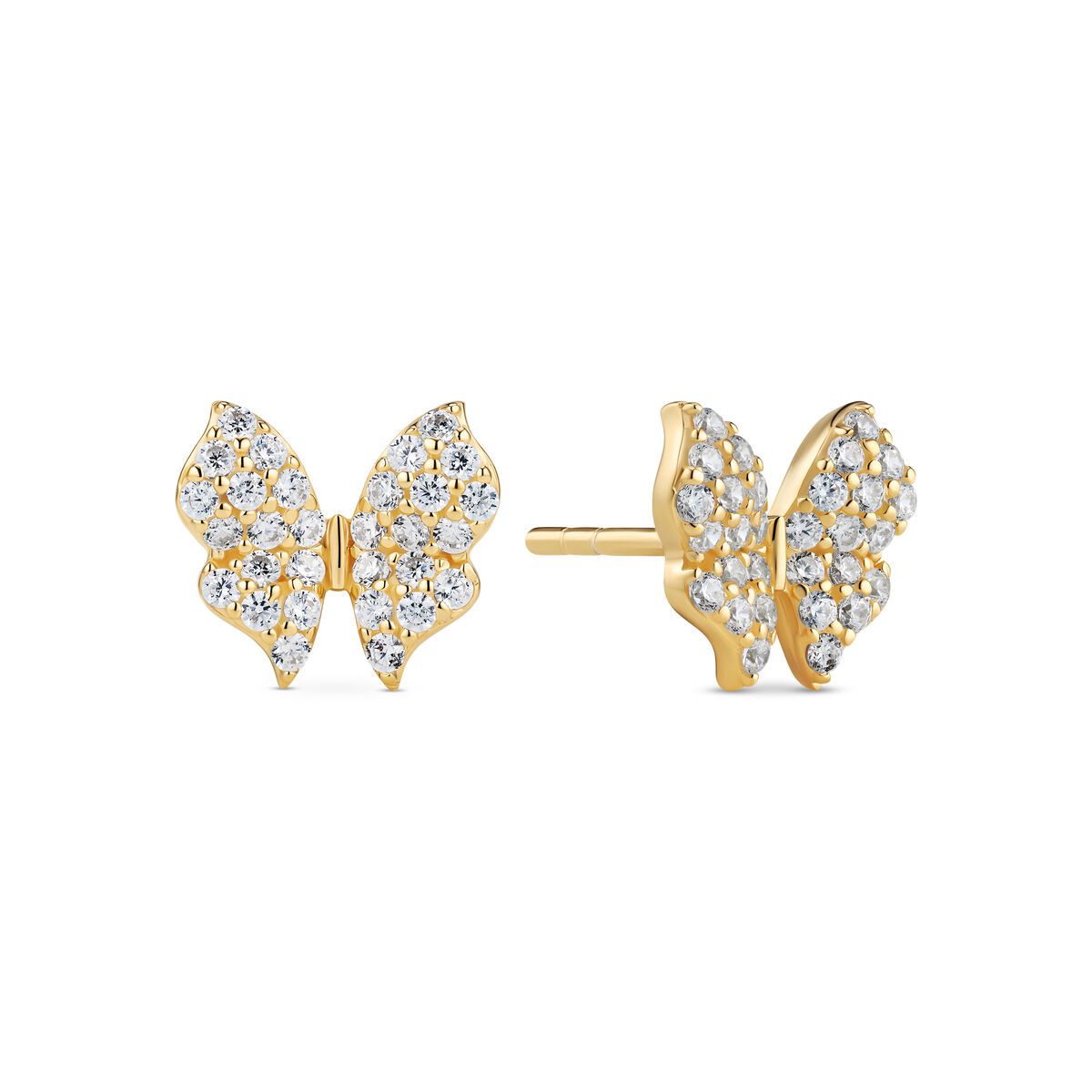 Sif Jakobs Essenza Farfalla gold-plated silver earrings SJ-E2700-CZ-YG