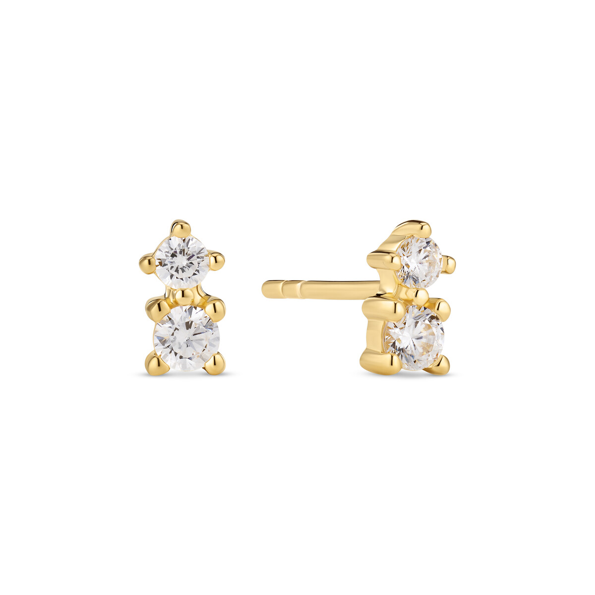 Sif Jakobs Essenza Lucente Due gold-plated silver earrings SJ-E2702-CZ-YG