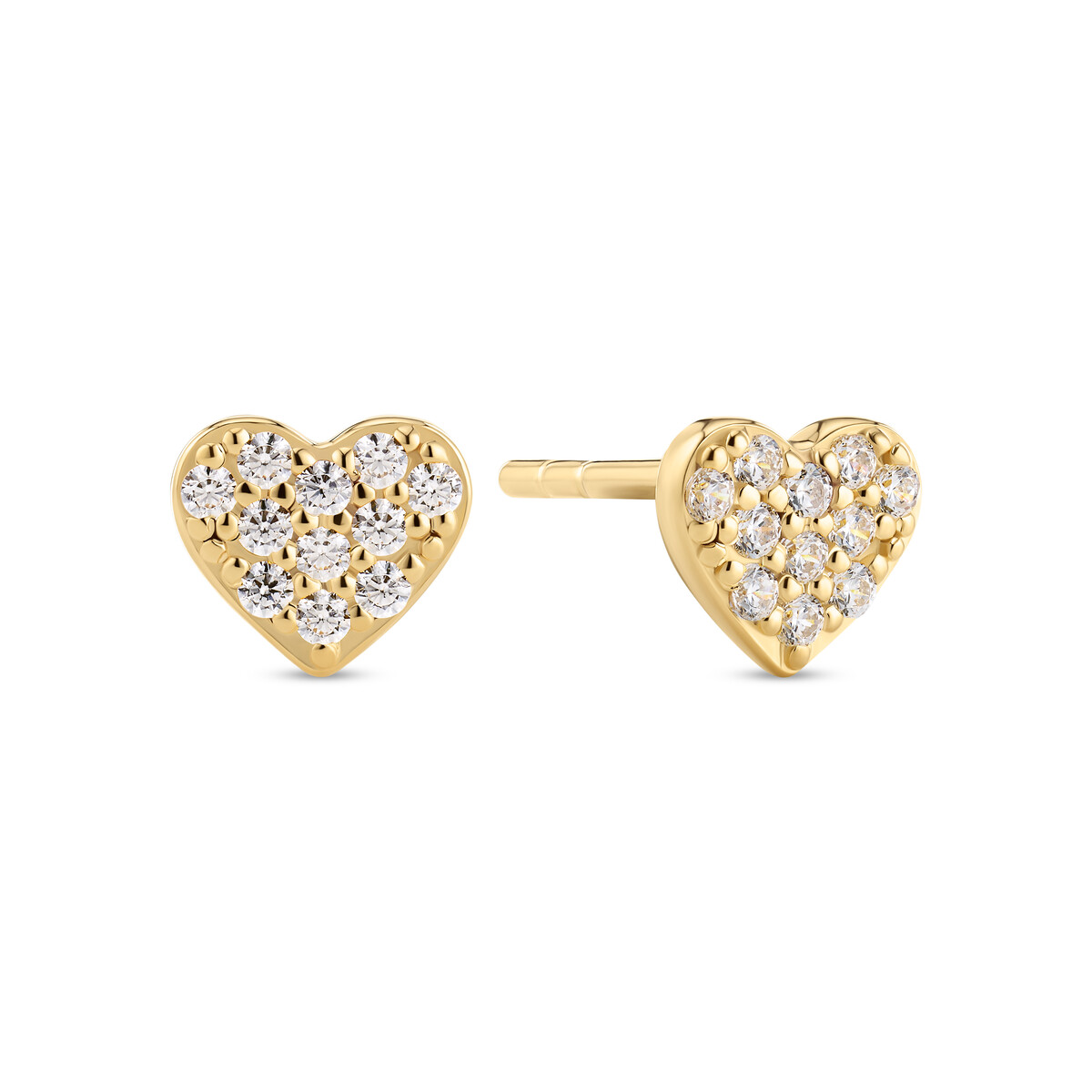 Sif Jakobs Essenza Cuore gold-plated silver earrings SJ-E2705-CZ-YG