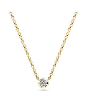 Sif Jakobs Essenza Sarzana Uno Creolo necklace SJ-N2632-CZ-YG