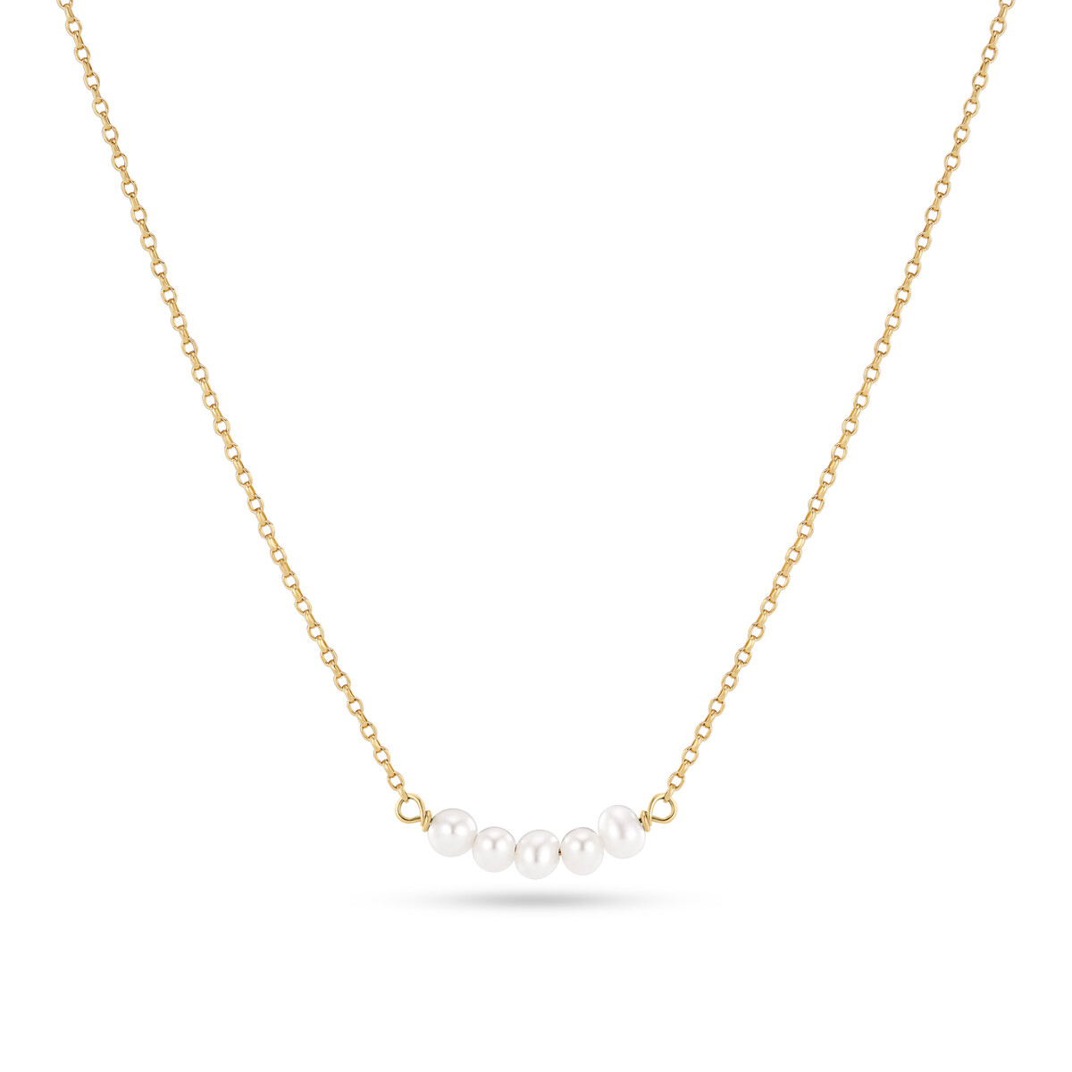Sif Jakobs Essenza Perla Cinque gold-plated silver necklace SJ-N2735-P-YG