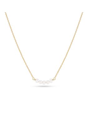 Sif Jakobs Essenza Perla Cinque gold-plated silver necklace SJ-N2735-P-YG