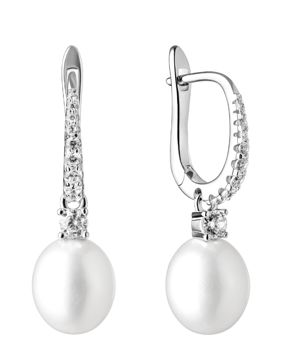 Gaura Pearls pearl earrings english lock MSK21220EL
