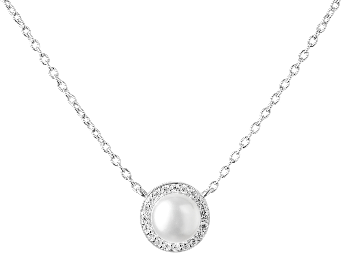 Gaura Pearls halo pearl necklace Elise MSK21247N