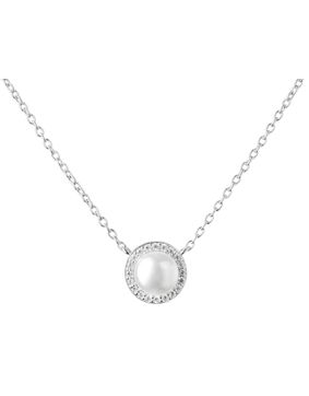 Gaura Pearls halo pearl necklace Elise MSK21247N