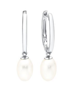 Gaura Pearls oval pearl earrings MSK22102EL