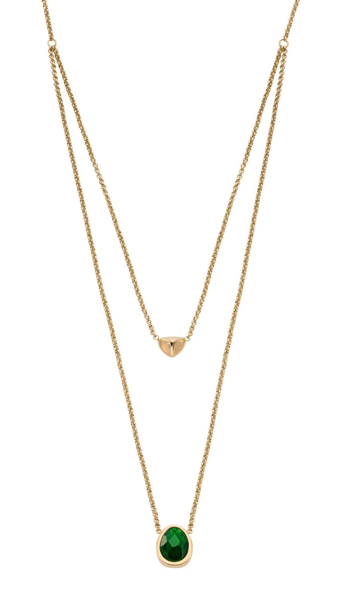 Skagen Sofia Sea Glass double chain necklace SKJ1855710 