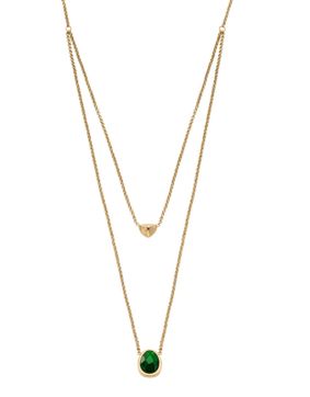 Skagen Sofia Sea Glass double chain necklace SKJ1855710