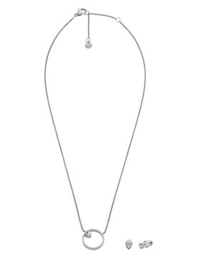 Skagen Kariana silver-colored heart jewelry set SKJB1016SET