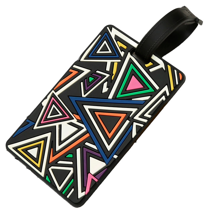 Tiera luggage tag Colorful Triangle