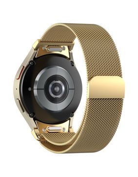 Tiera Samsung Galaxy Watch6 Milanese steel strap with quick release Gold