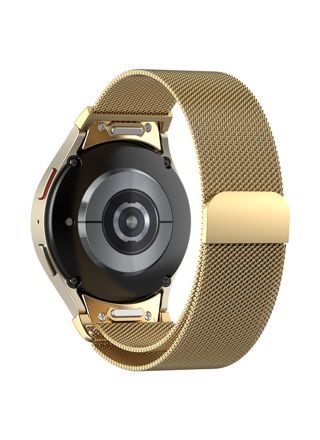 Tiera Samsung Galaxy Watch6 Milanese steel strap with quick release Gold