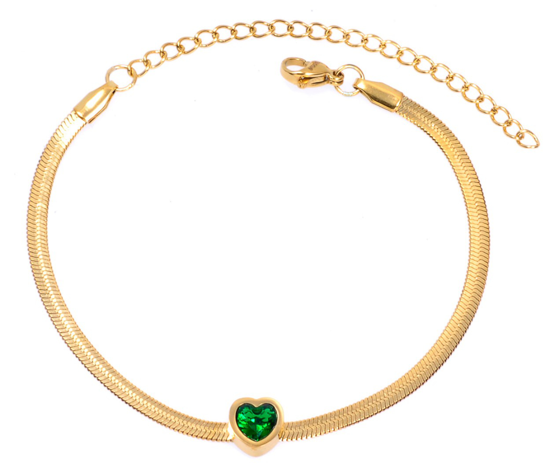 Bosie heart bracelet anklet SL2478G
