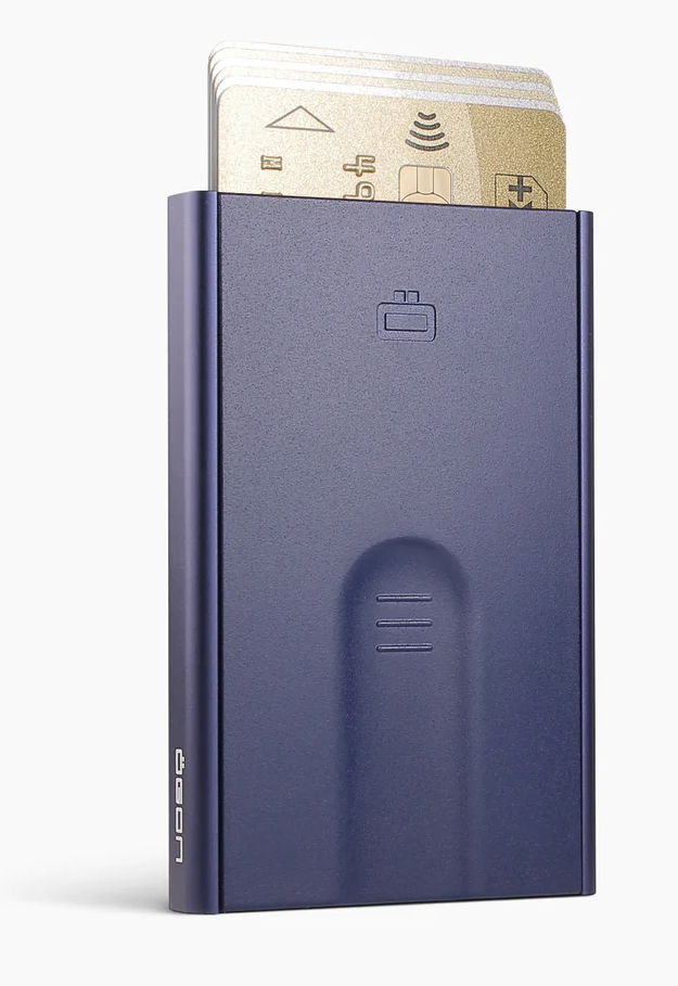 Ögon Slider Navy Blue RFID card holder