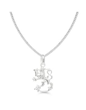 Finnish Lion Silver Necklace SLR-15/45cm