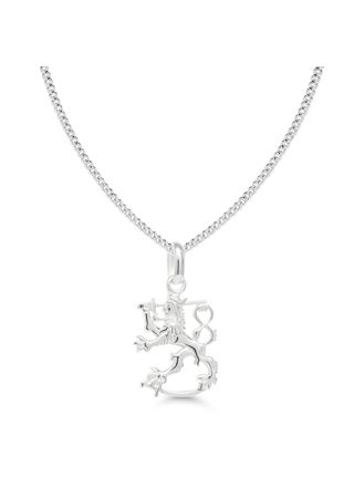 Finnish Lion Silver Necklace SLR-15/45cm