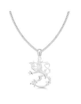 Finnish Lion Silver Necklace SLR-20/45cm