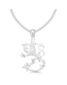 Finnish Lion Silver Necklace SLR-30/50cm
