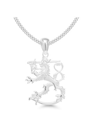 Finnish Lion Silver Necklace SLR-35/50cm