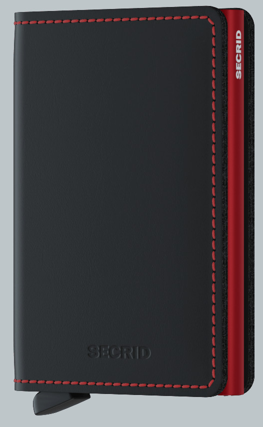 Secrid Slimwallet Matte Black & Red