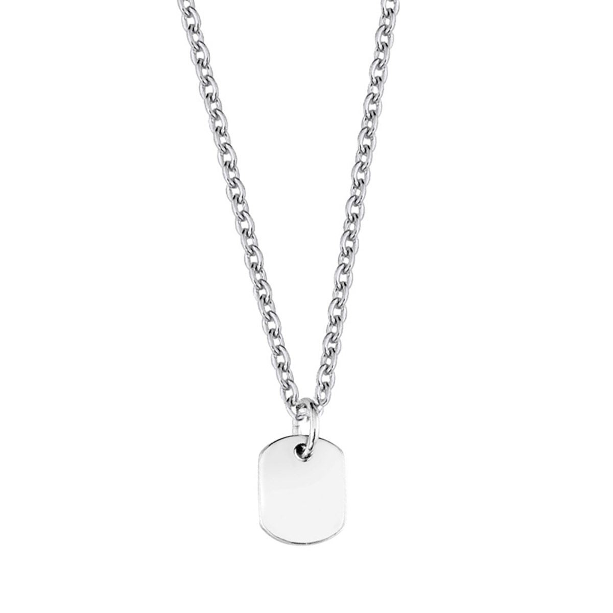 Lykka engravable ID plate necklace 