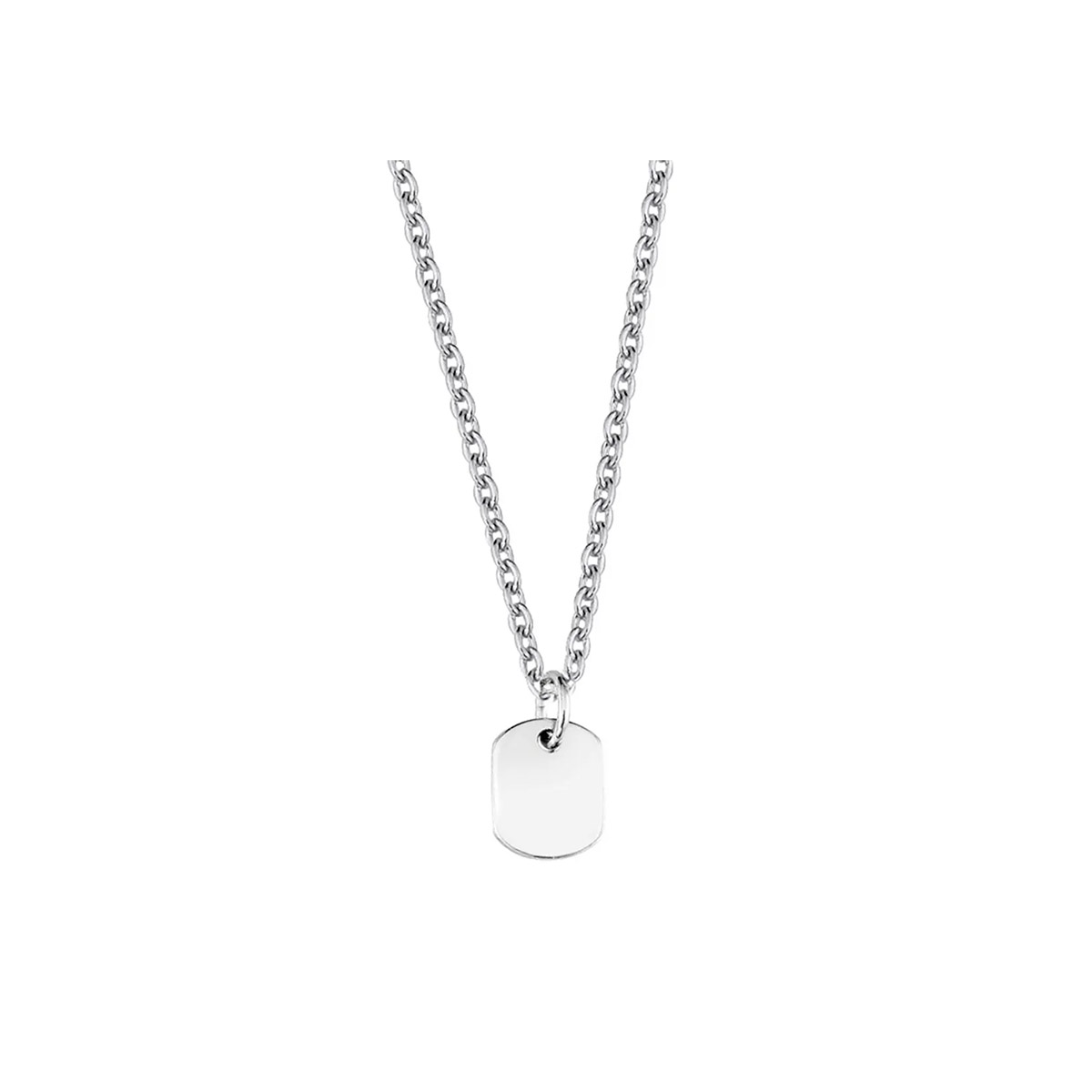 Lykken engravable ID plate necklace 