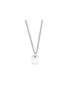 Lykken engravable ID plate necklace
