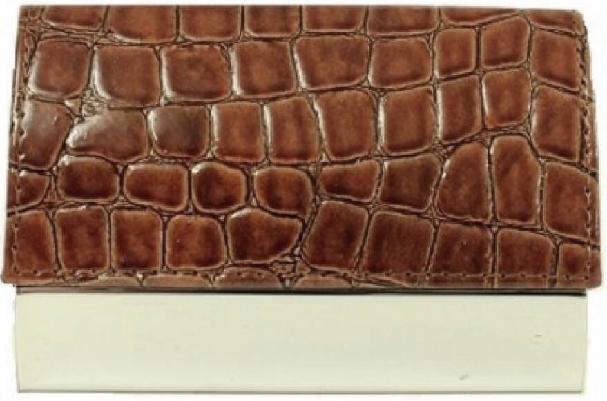 Smartcaze Luxury Brown Business Card Case