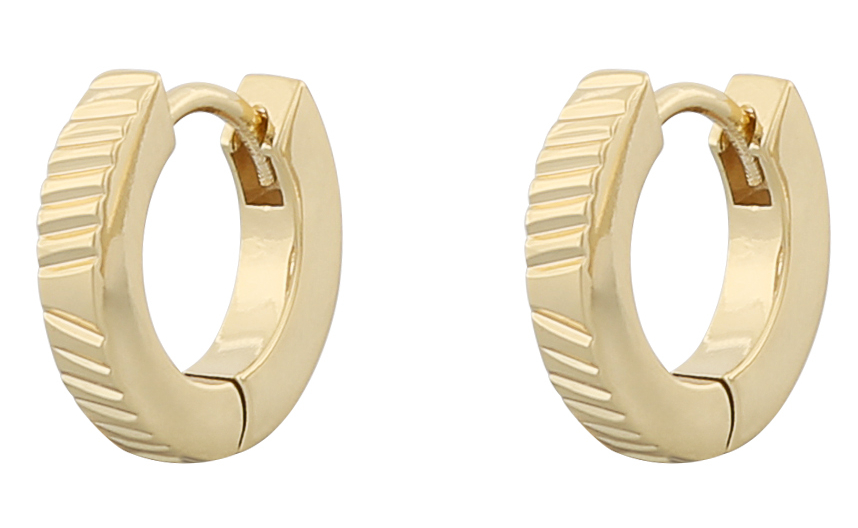 Small ring type earrings sale
