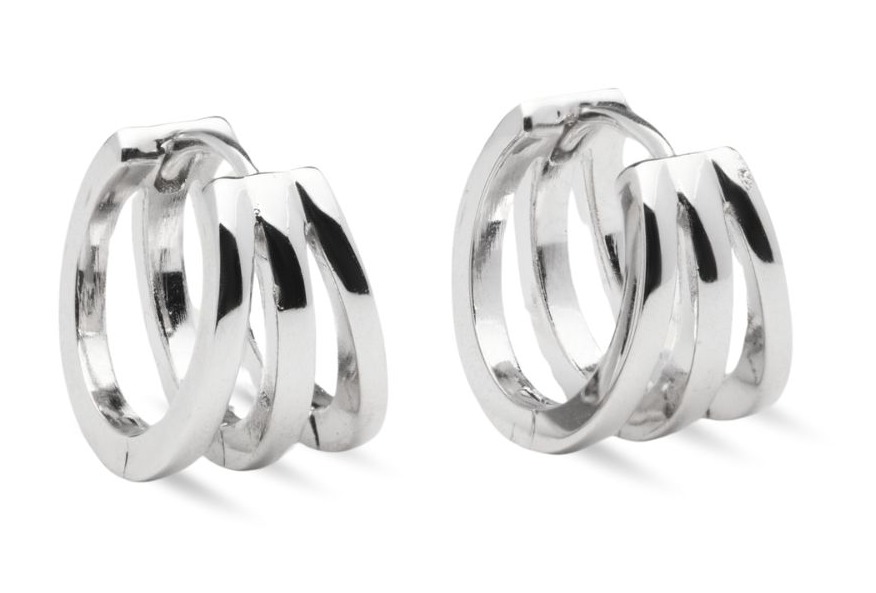 Sparv Soirée silver-colored hoops 1810201