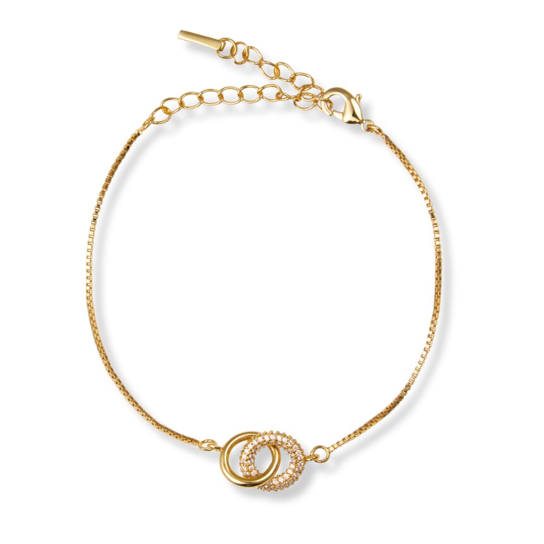 Sparv Soirée Sparkling gold-colored bracelet 2270101