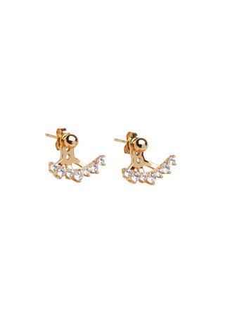 Sparv Sparkles earrings gold plated 1250101