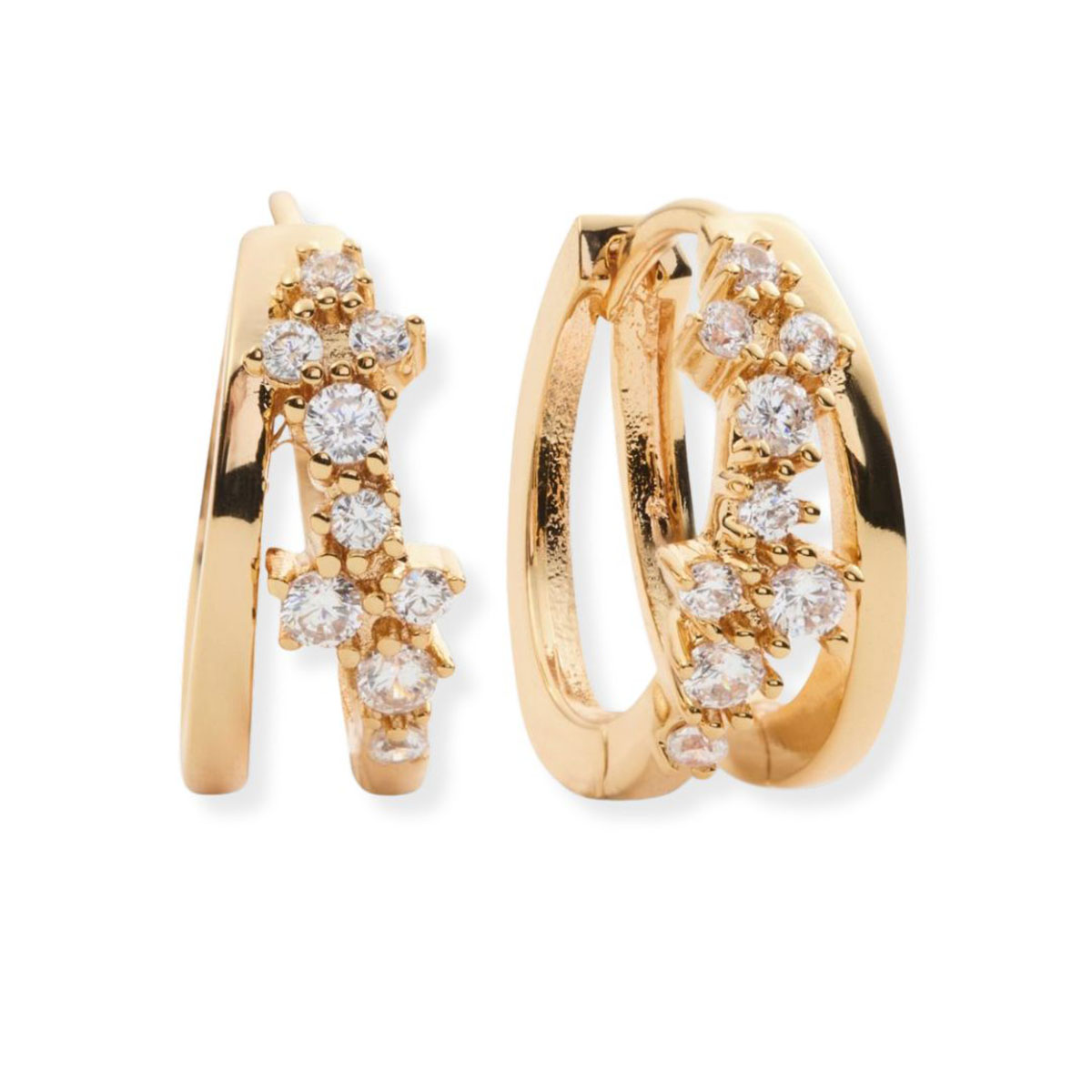 Sparv Whisper hoops earrings gold-plated 1990101