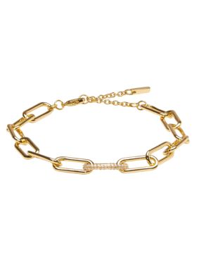 Sparv Club Crown bracelet gold plated 2260101