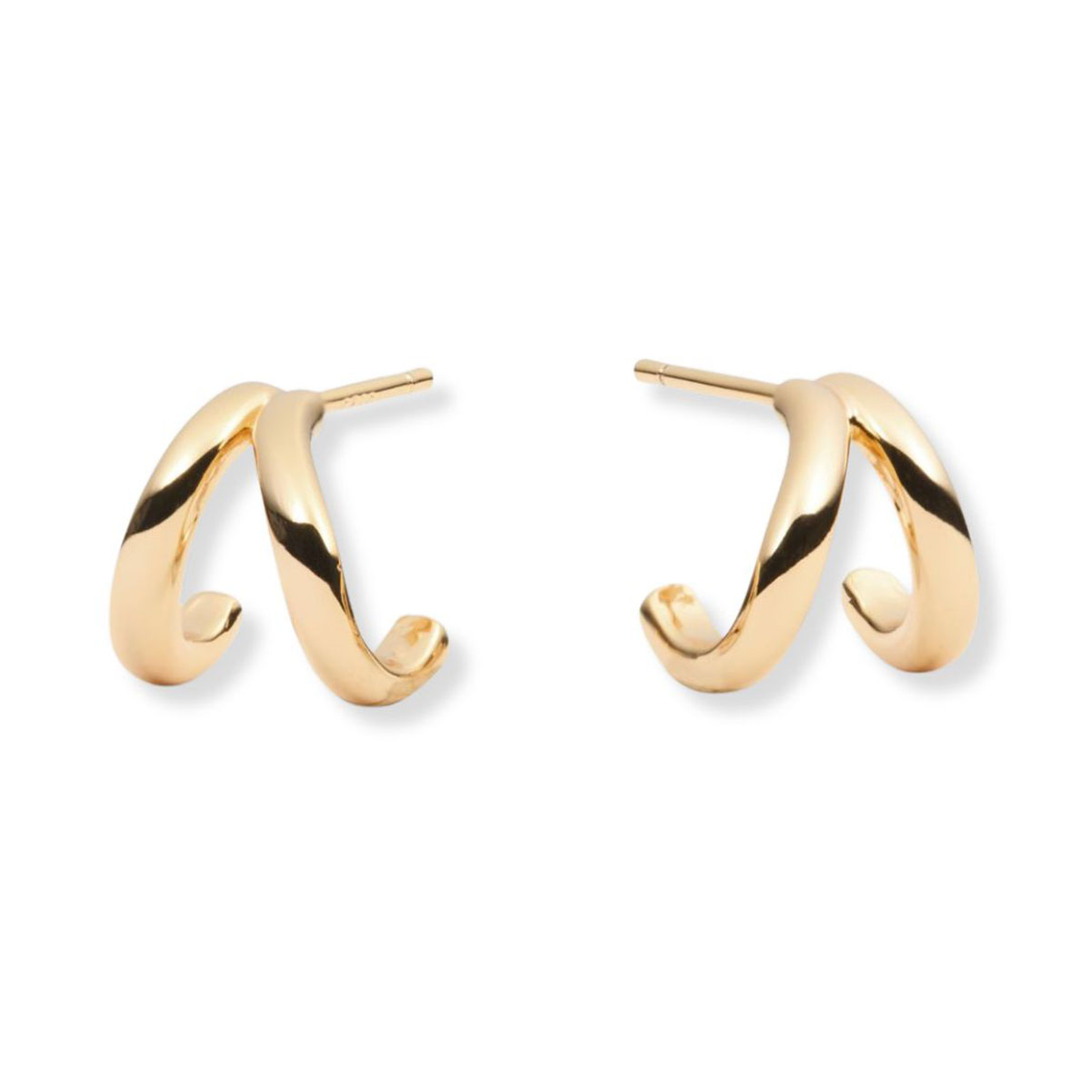 Sparv Flowy earrings gold-plated 19910101