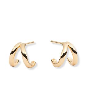 Sparv Flowy earrings gold-plated 19910101