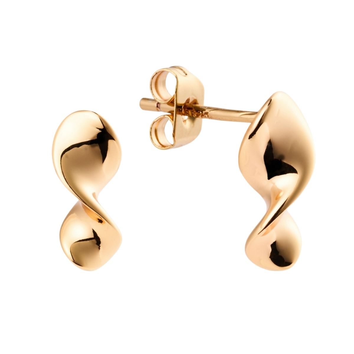 Sparv Twist earrings gold-plated 12800101