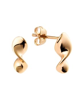 Sparv Twist earrings gold-plated 12800101