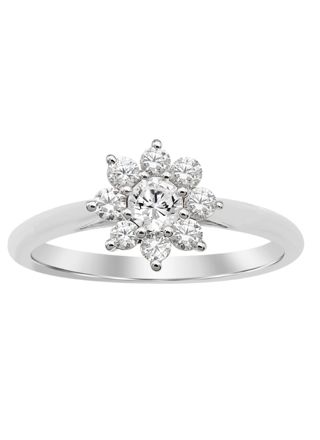 Lykka Elegance flower diamond ring