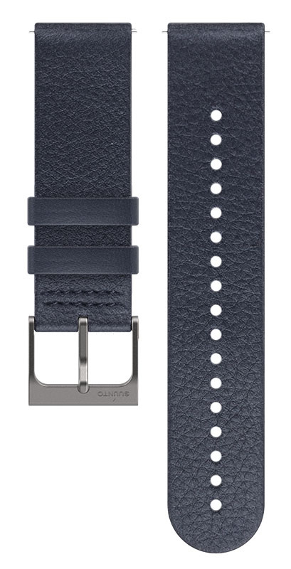 Suunto 22mm Urban 6 Granite Blue leather strap SS050703000