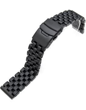 MiLTAT PVD Black Super Engineer 22mm Straight End steel band SS222220BLC009
