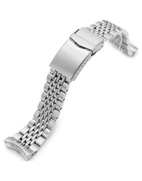 MiLTAT Goma BOR Stainless Steel Strap for Seiko SKX SS221820BPS133