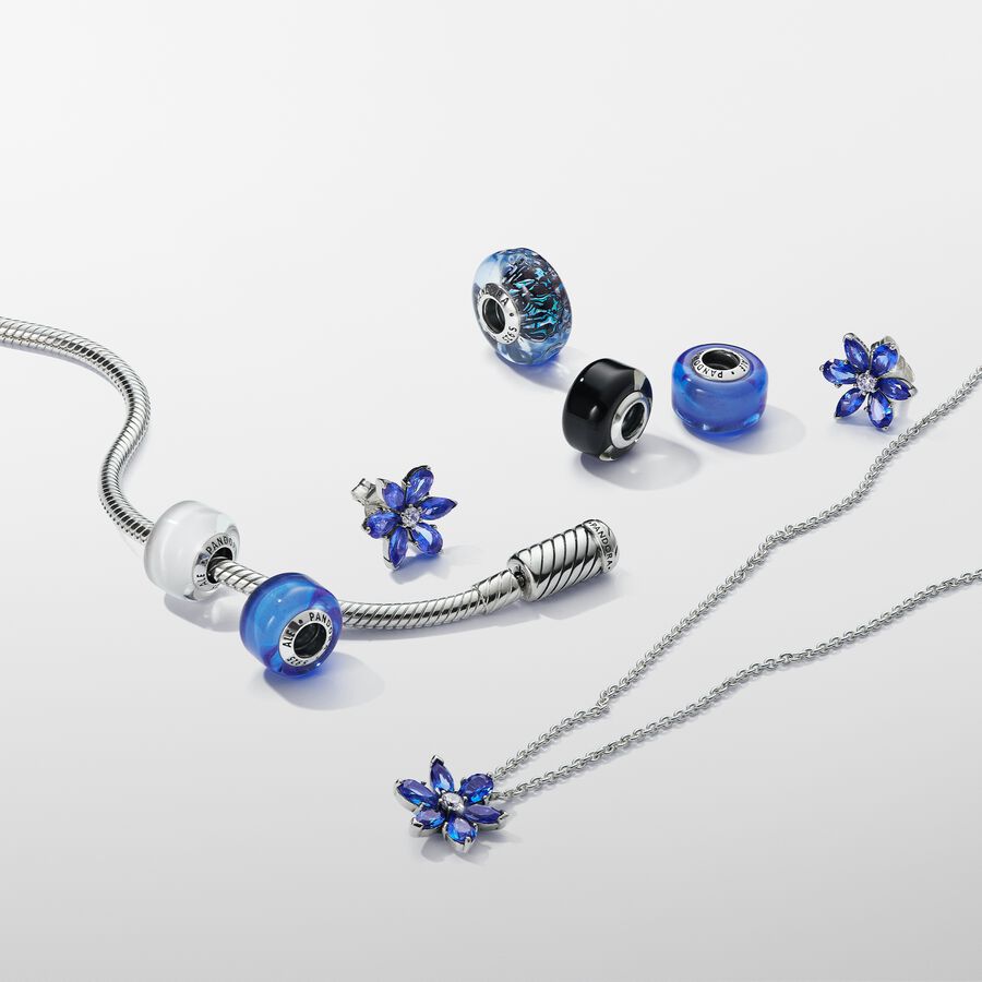 Pandora Timeless Sparkling Herbarium Cluster Sterling silver