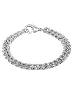 Ace of Spades Curb Chain Bracelet Miami Cuban 8 mm SSB-8405-8