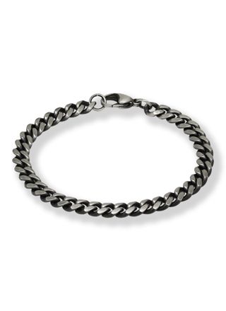 Ace of Spades curb chain bracelet 6mm SSB-8405-6OB